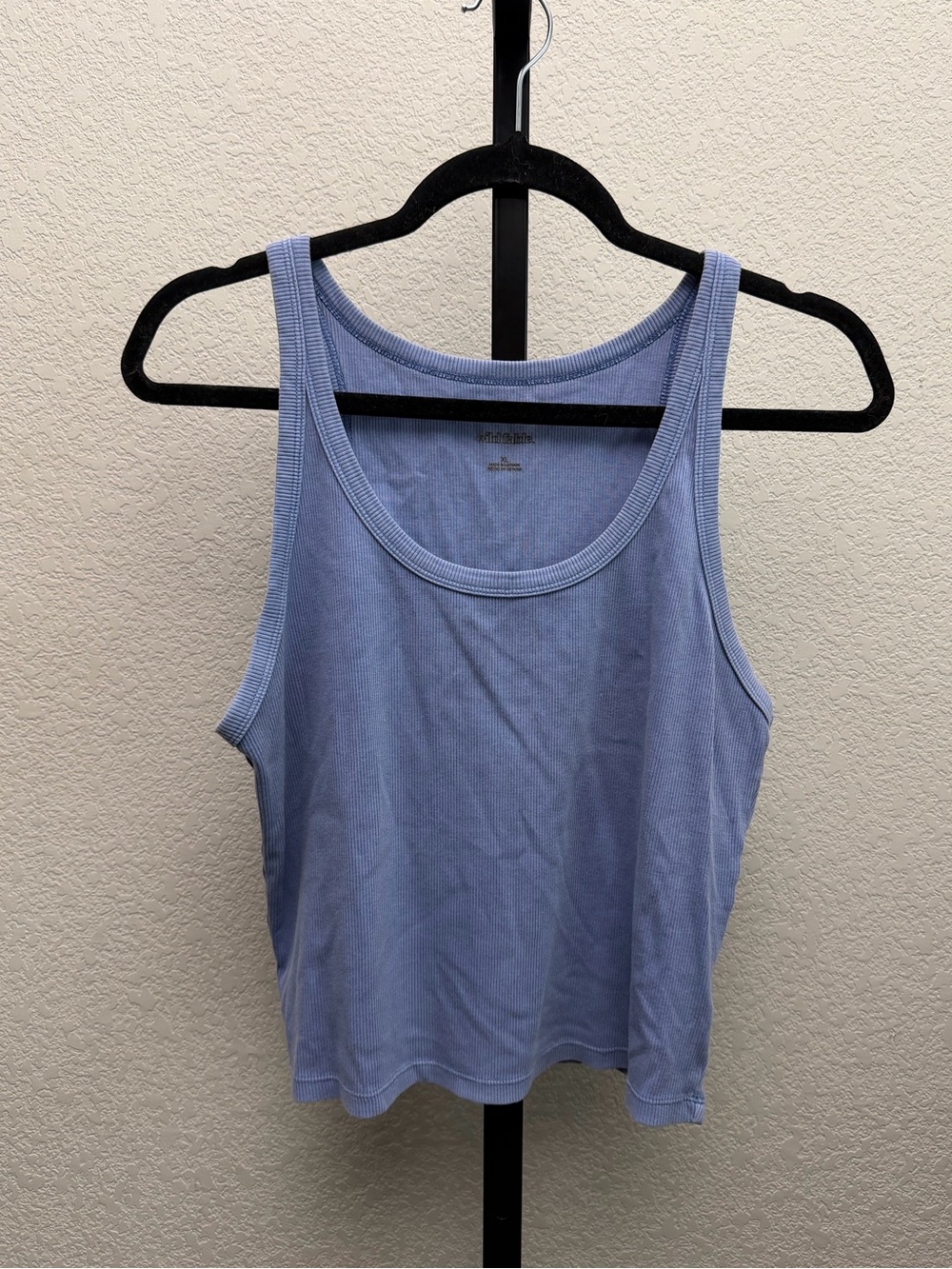 Wild Fable Women’s Light Blue Ribbed Scoop Tank